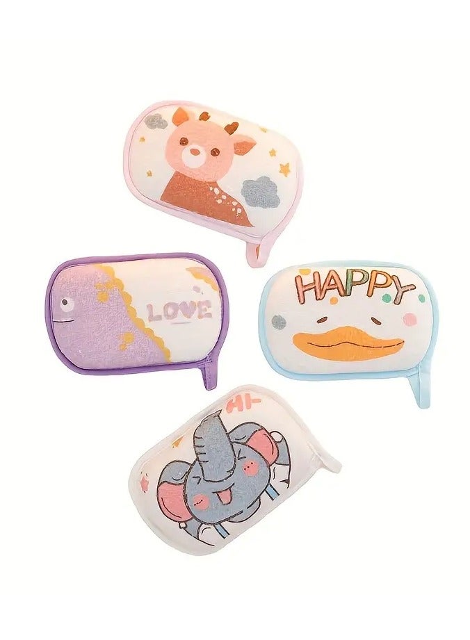 جلوسكي 1pc اسفنجة الاستحمام، الكرتون الناعم تقشير الاسفنجة الاستحمام، غسيل رغوة ناعمة، اسفنجة الاستحمام، الحمام المواد الناعمة اسفنجة الاستحمام، اسفنجة الاستحمام الاستحمام، إكسسوارات الحمام - Image 4