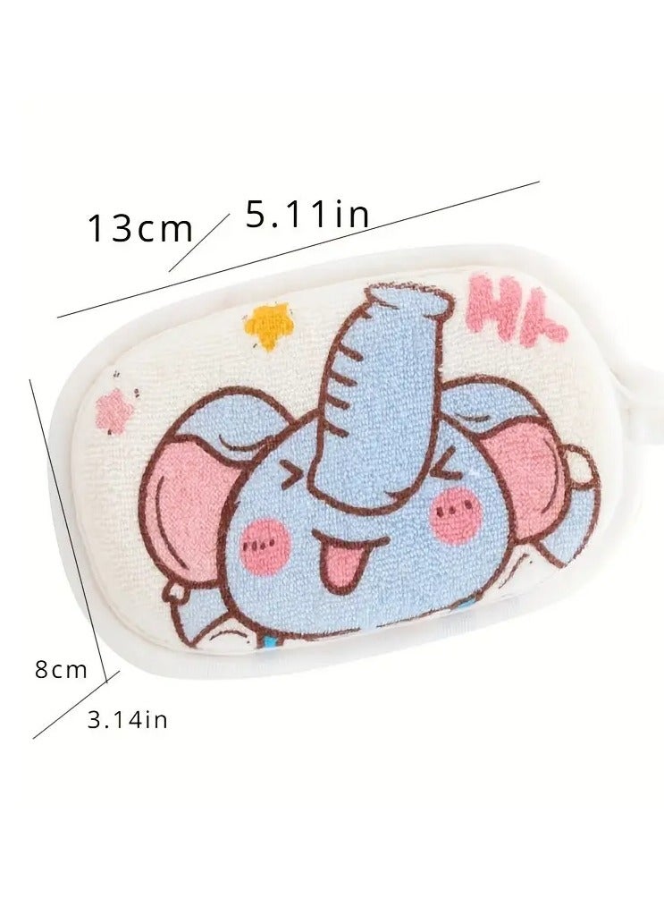 جلوسكي 1pc اسفنجة الاستحمام، الكرتون الناعم تقشير الاسفنجة الاستحمام، غسيل رغوة ناعمة، اسفنجة الاستحمام، الحمام المواد الناعمة اسفنجة الاستحمام، اسفنجة الاستحمام الاستحمام، إكسسوارات الحمام - Image 5