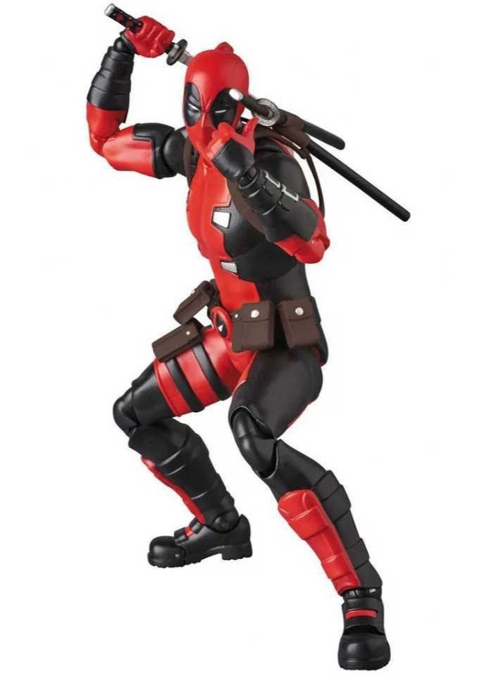 عام العاشر من الرجال ديدبول المنقولة دمية نموذج الديكور سطح المكتب الديكور لعبة هدية للعائلة والأصدقاء - Image 2