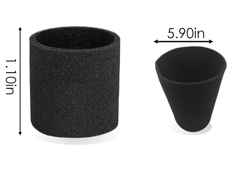 ANBOO VF4000 Filter Replacement for Rid gid Shop Vac Filters 5-20 Gallon Rid gid Vacuum Filter 6-9 Gallon Husky Vacuum, with 2 Foam Sleeve 2 Filter - Image 4