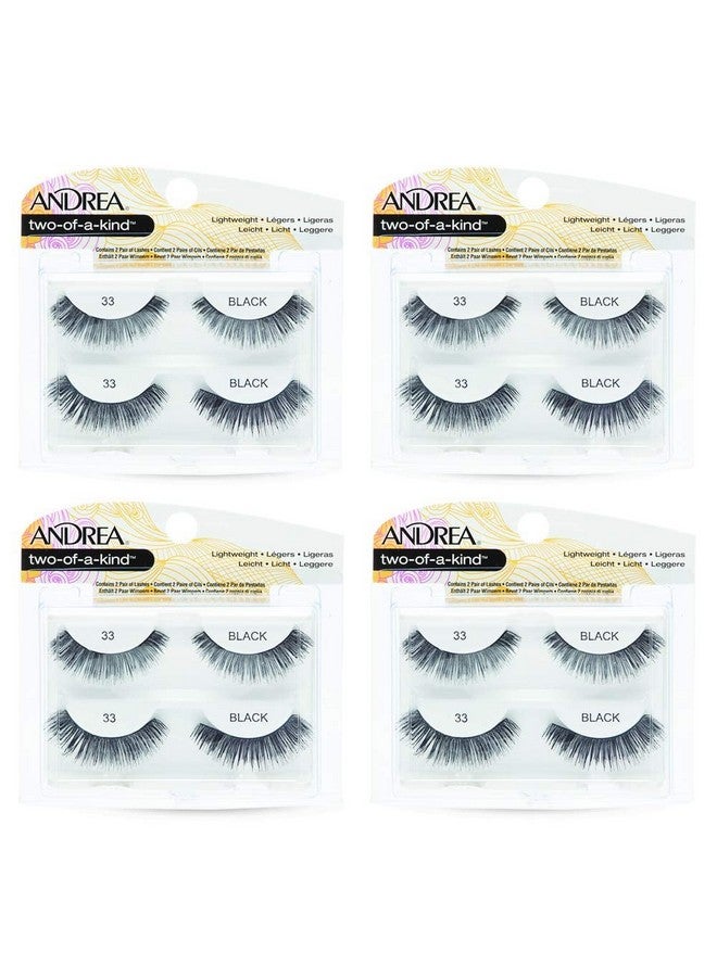 Andrea Two Of A Kind False Lashes 33 Black 4 Pack - Image 2