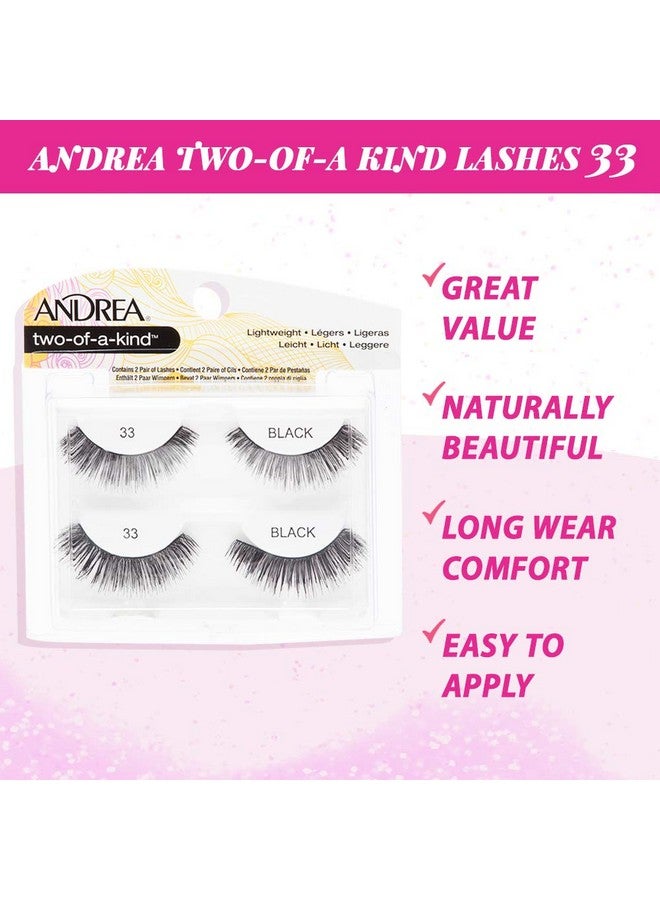 Andrea Two Of A Kind False Lashes 33 Black 4 Pack - Image 4
