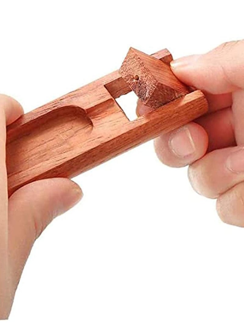 SYOSI Handmade Wooden Incense Stick Holder Premium Incense Holder with Adjustable Angle Upgraded Insence Holder Wooden Classic Incense Burner for Incense Cone and Sticks - Image 3