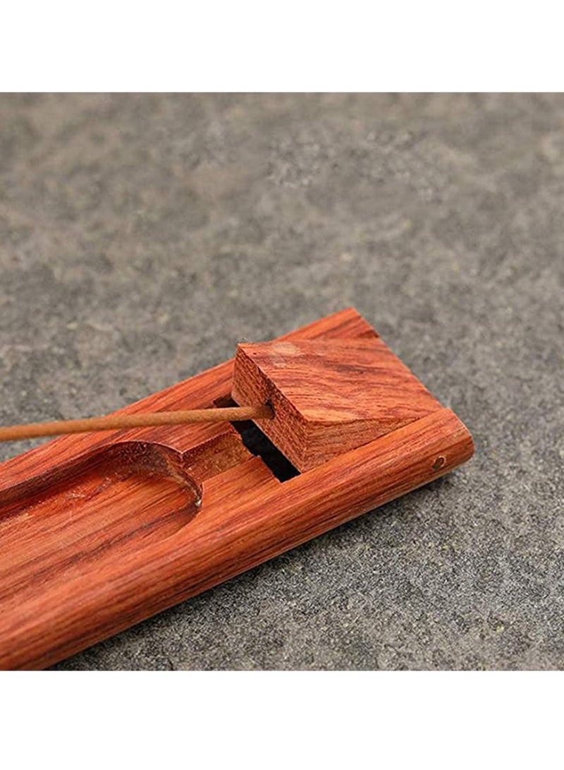 SYOSI Handmade Wooden Incense Stick Holder Premium Incense Holder with Adjustable Angle Upgraded Insence Holder Wooden Classic Incense Burner for Incense Cone and Sticks - Image 5