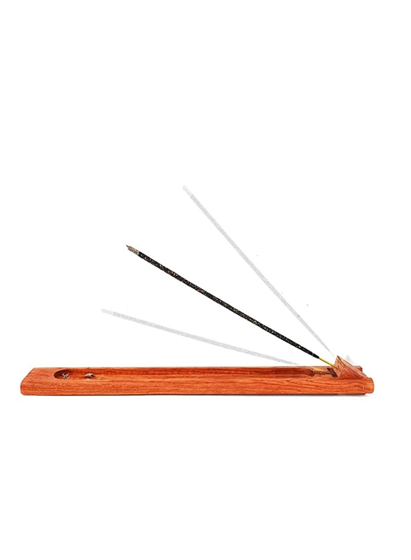 SYOSI Handmade Wooden Incense Stick Holder Premium Incense Holder with Adjustable Angle Upgraded Insence Holder Wooden Classic Incense Burner for Incense Cone and Sticks - Image 1