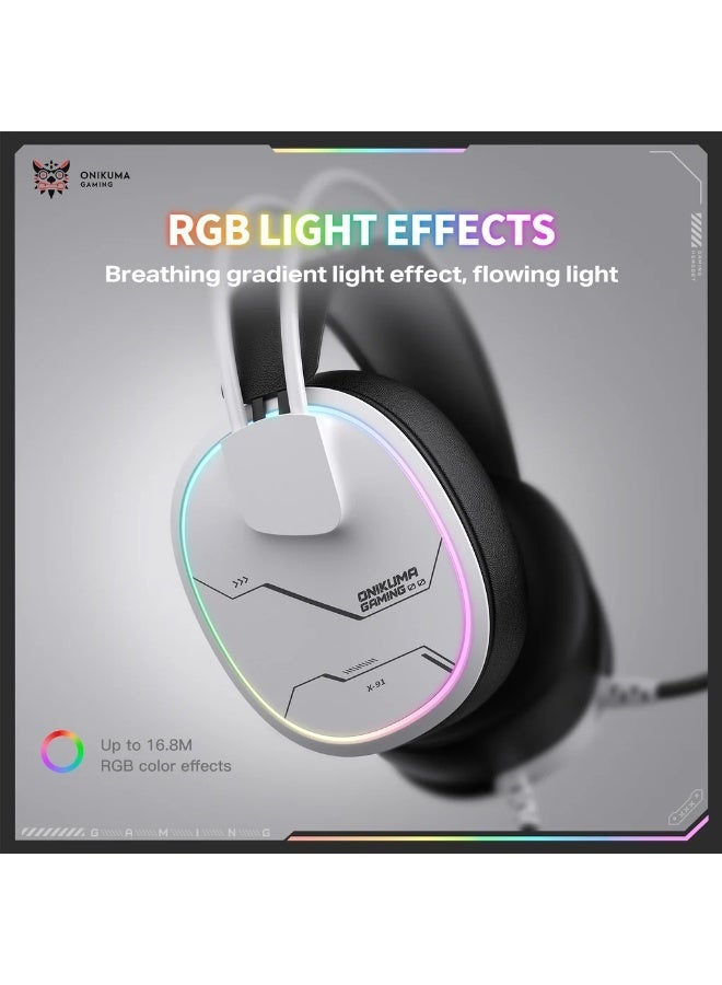 Onikuma X91 Gaming Wired Headset with Microphone & RGB Lighting - Image 2