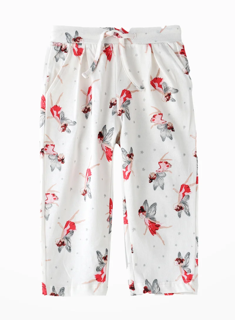 جيلين Girls All Over Printed Knit Sweat Pants, Soft and Comfortable Sweatpants for Girls