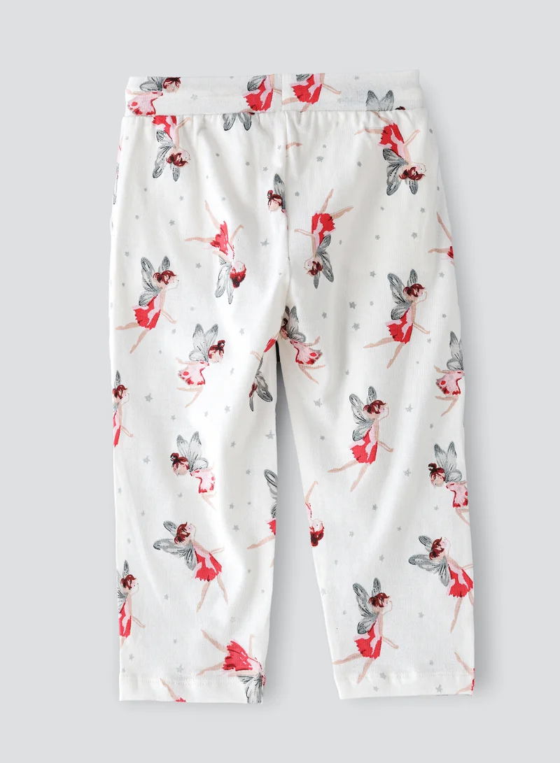جيلين Girls All Over Printed Knit Sweat Pants, Soft and Comfortable Sweatpants for Girls