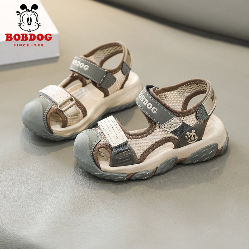 Babu Bean Children'S Sandals Boys Summer Soft Bottom Non-Slip Toe Protection Toe Toe Sandals Sports Beach Shoes - Image 2