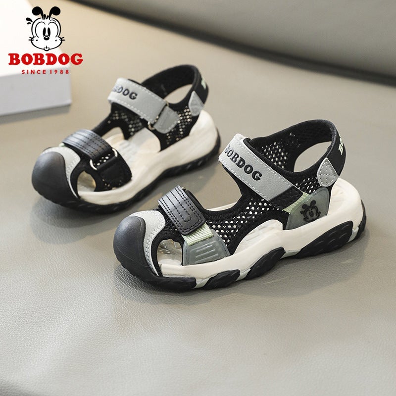 Babu Bean Children'S Sandals Boys Summer Soft Bottom Non-Slip Toe Protection Toe Toe Sandals Sports Beach Shoes - Image 3