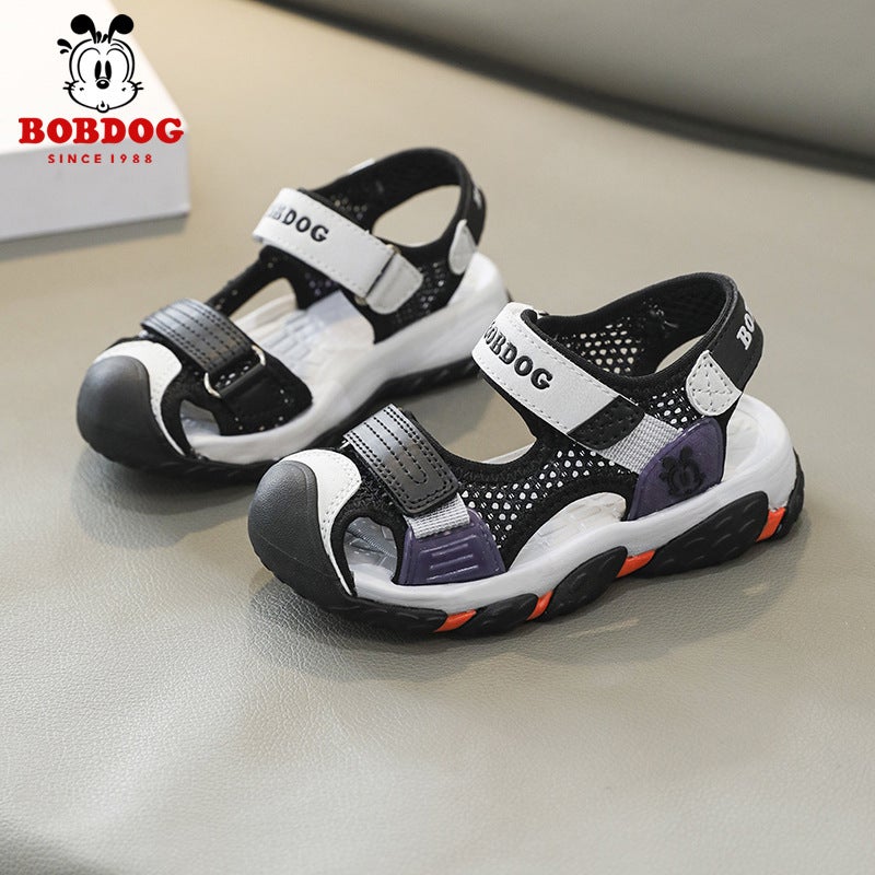 Babu Bean Children'S Sandals Boys Summer Soft Bottom Non-Slip Toe Protection Toe Toe Sandals Sports Beach Shoes - Image 4