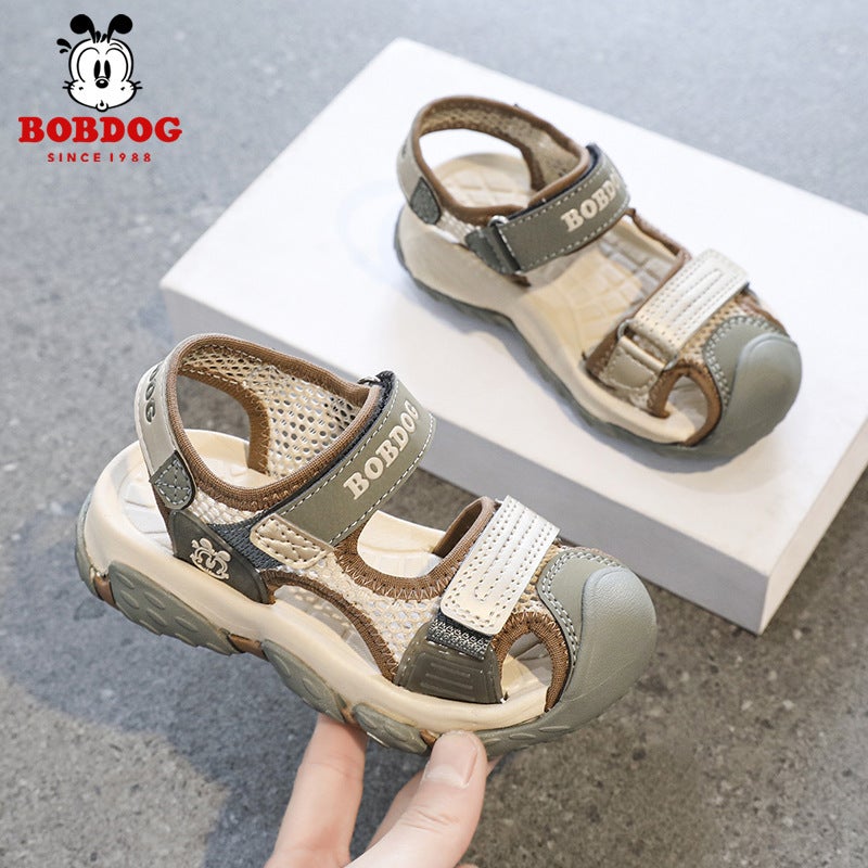 Babu Bean Children'S Sandals Boys Summer Soft Bottom Non-Slip Toe Protection Toe Toe Sandals Sports Beach Shoes - Image 5