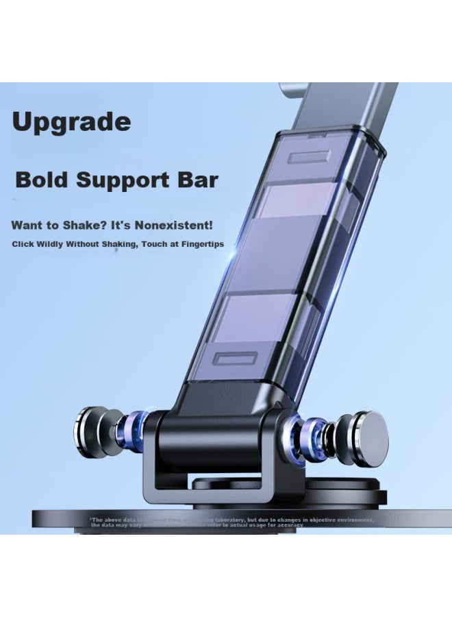 Stiger Upgraded Carbon Steel Mobile Phone Stand Ipad Tablet Lazy Desktop Stand Adjustable Folding Bedside Gaming Live Broadcast Online Course Chasing Drama Multi-Function Stand White - Image 5