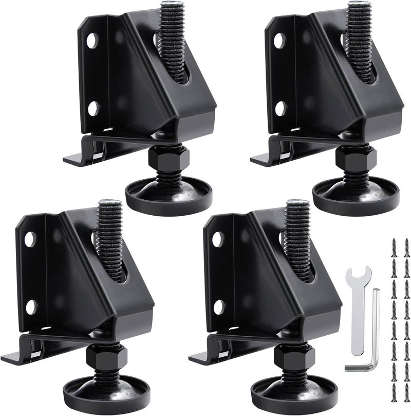 DkOvn 4/8/16 Pack Heavy Duty Leg Leveler, 2-inch Adjustable Height, for Furniture, Table, Cabinets - Image 1