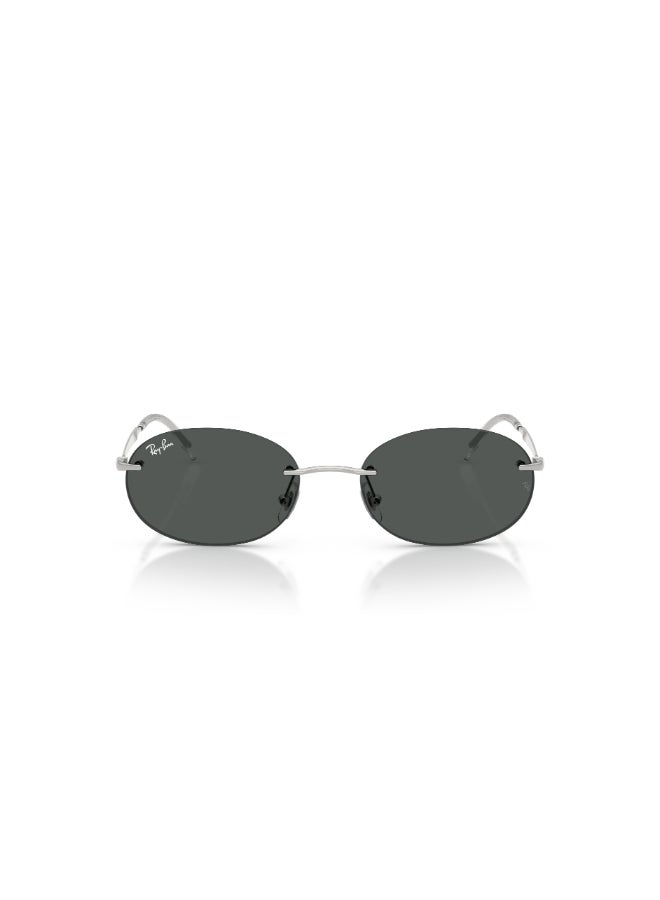 راي بان Unisex Ray-Ban RB3767 003/87 Unisex's Rimless Oval Sunglasses - Lens Size: 54 mm - Image 2