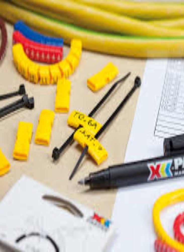 KNP KNP Cable Marker Tube (2.6mm - 4.2mm) (V) is designed for efficient cable organization and identification.  - Image 2