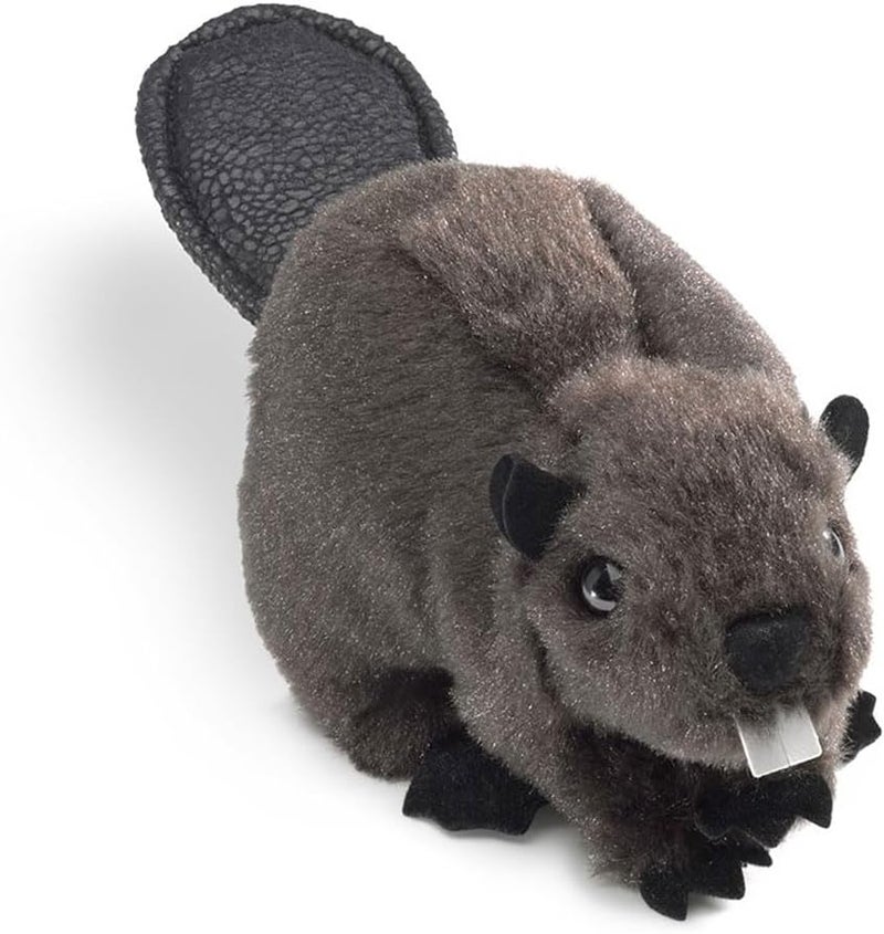 Folkmanis Mini Beaver Finger Puppet - Plush Animal Toy for Kids - Image 2
