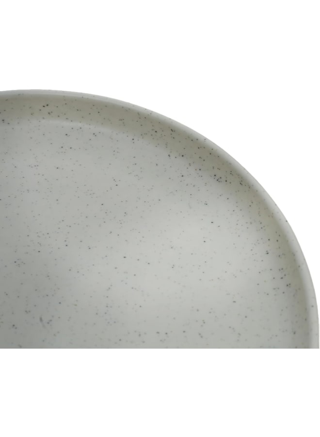 Kutahya Moderna Porcelain Sweet Plate, 19 Cm Diameter, Light Grey - Image 3