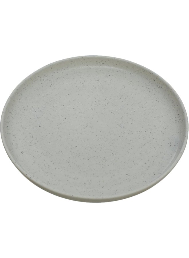 Kutahya Moderna Porcelain Sweet Plate, 19 Cm Diameter, Light Grey - Image 2