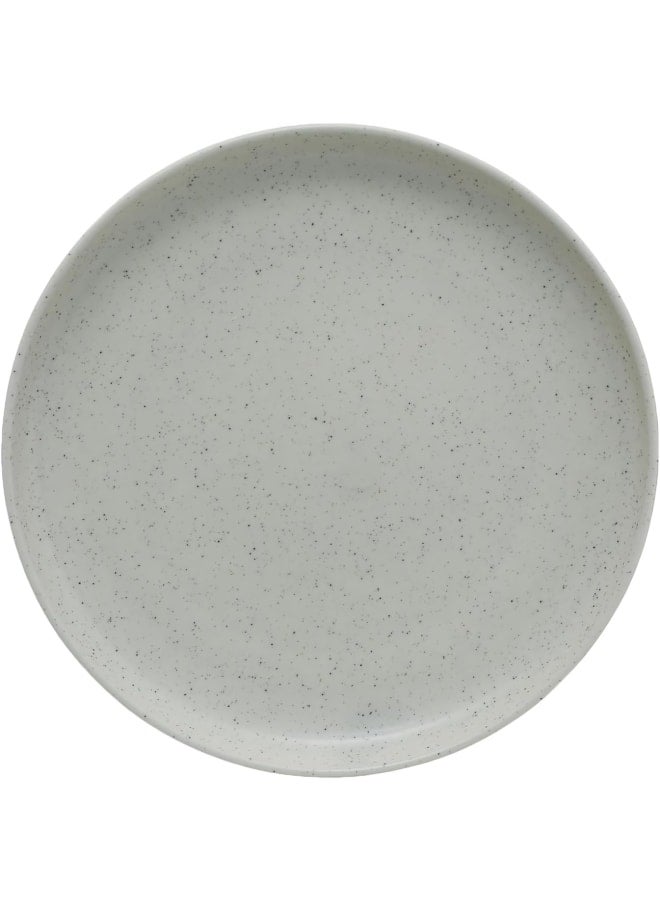 Kutahya Moderna Porcelain Sweet Plate, 19 Cm Diameter, Light Grey - Image 1