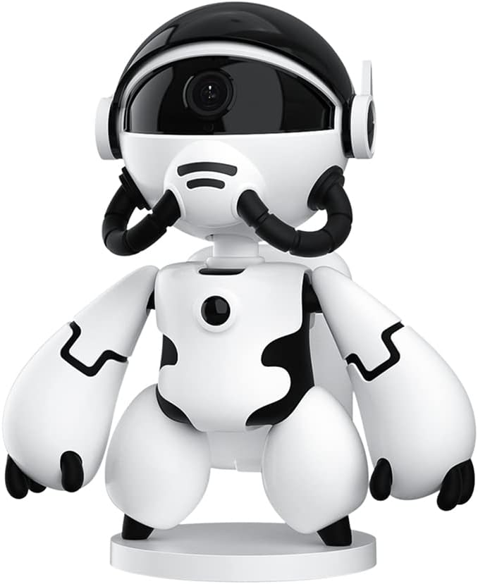 1080P WiFi Wireless Baby Security Camera with Night Vision Noise Reduction White - Image 1