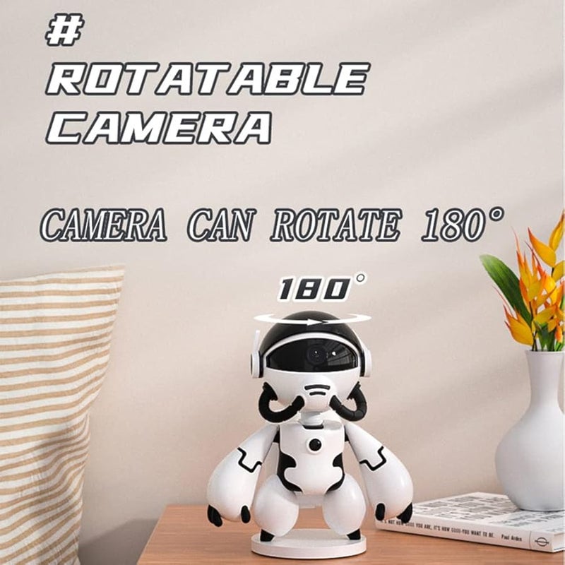1080P WiFi Wireless Baby Security Camera with Night Vision Noise Reduction White - Image 3