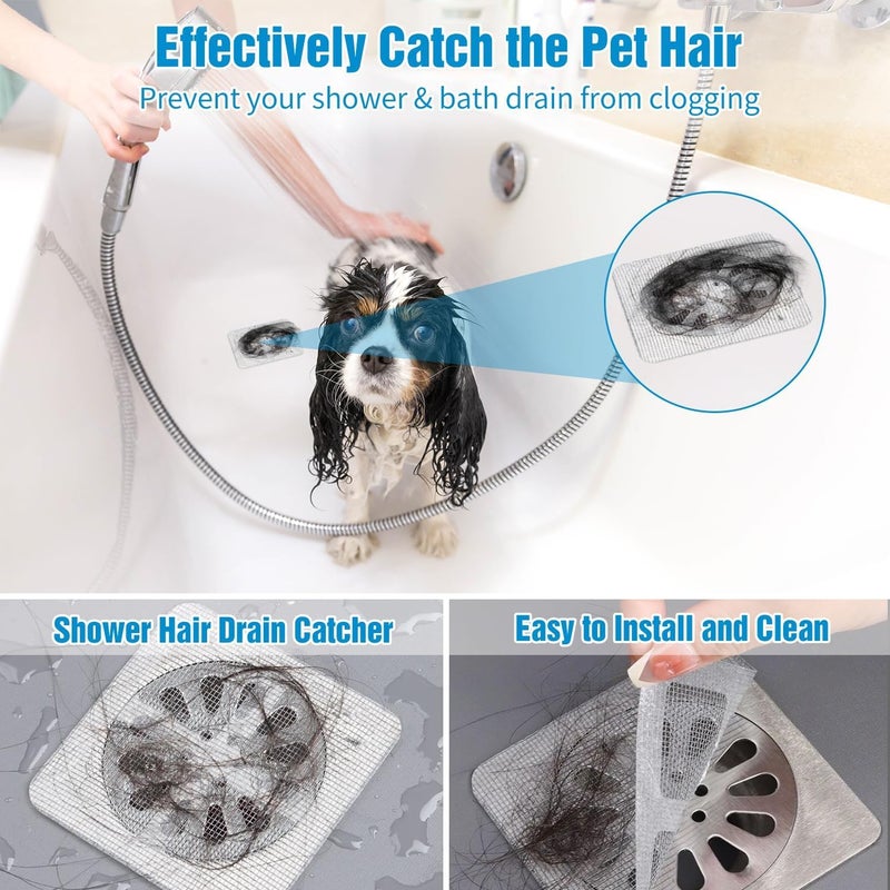 DLALA Disposable Shower Drain Hair Catcher, Drain Hair Catcher Waterproof Mesh Stickers for Bathroom Accessories, Apartment Essentials for Kitchen, Sink, Bathtub (5) - Image 4