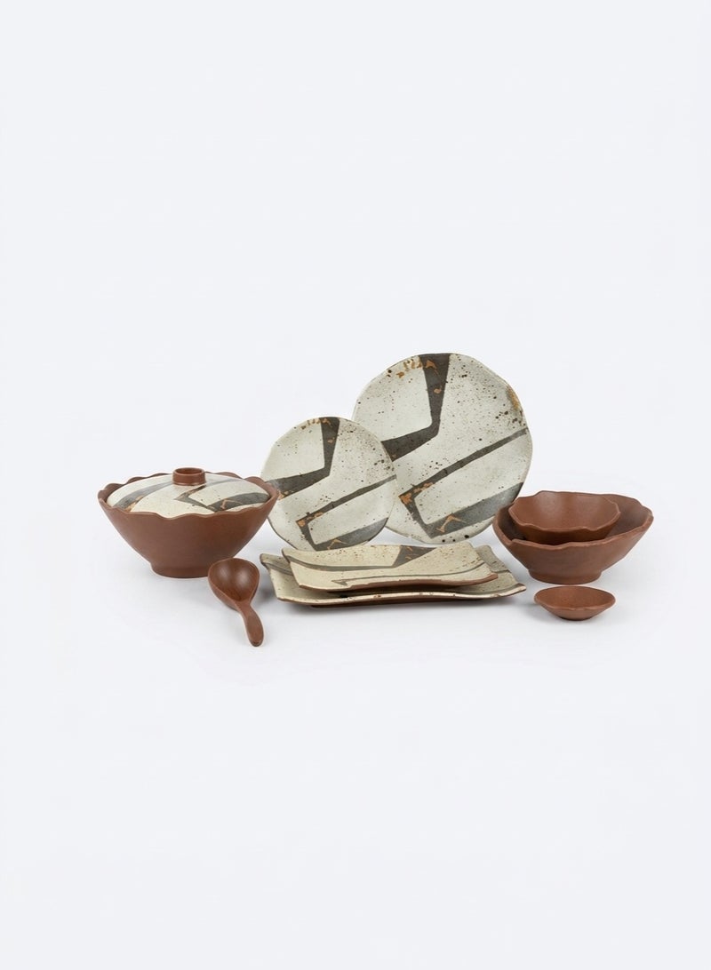 Diamond Home Melamine Dinnerware Set – 33 Pieces