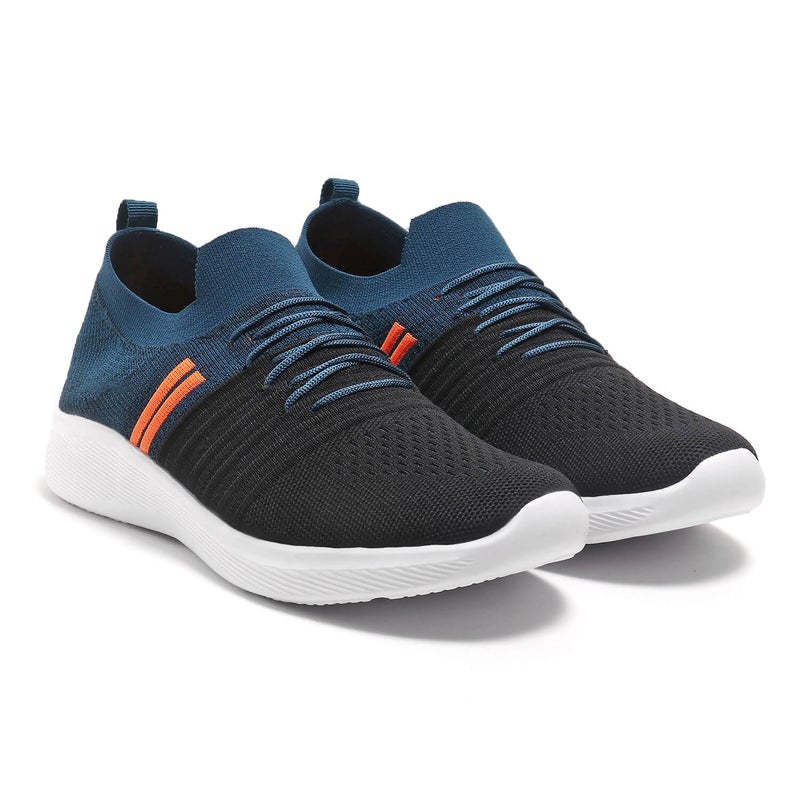 Face حذاء رياضي أسود وأزرق للرجال - Image 3