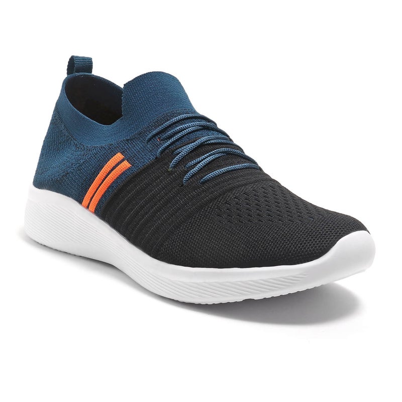 Face حذاء رياضي أسود وأزرق للرجال - Image 4