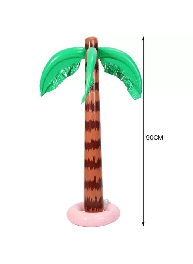 Pvc Inflatable Coconut Tree Flamingo Beach Ball Banana Toy Gift Advertising Props Props-Color:Banana 60cm  - Image 4