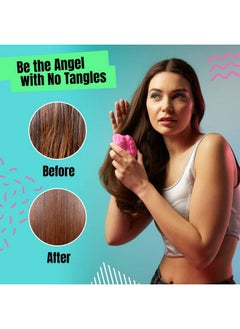 Tangle Angel Reborn Angel Detangling Hair Brush - Eco Friendly Hair Brush. Great For All Hair Types | Ice Blue  - Image 2