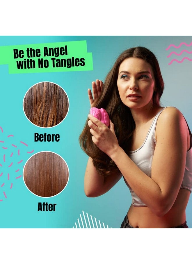 Tangle Angel Reborn Angel Detangling Hair Brush - Eco Friendly Hair Brush. Great For All Hair Types | Ice Blue  - Image 2
