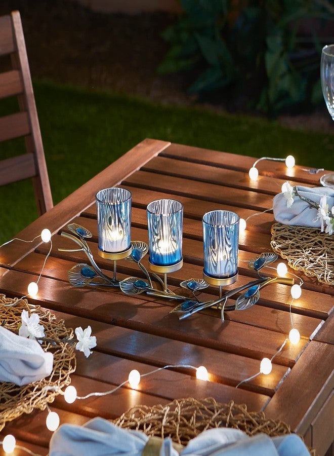 زنجز آند ثينجز مجموعة زينجز آند ثينجز إكزوتيك بياكو بلوم لإضاءة الشموع الصغيرة والكبيرة، 16×4.75×4، حامل ثلاثي - Image 5