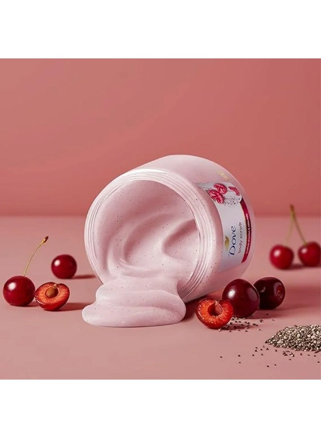 دوف مقشر جسم بالكرز المجروش وحليب الشيا 425  جرام - Image 3