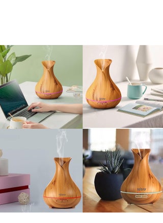 Wtrtr Humidifier,500ml Essential Oil Diffuser, Oil Diffuser with, Cool Mist Humidifier (Yellow) - view 3