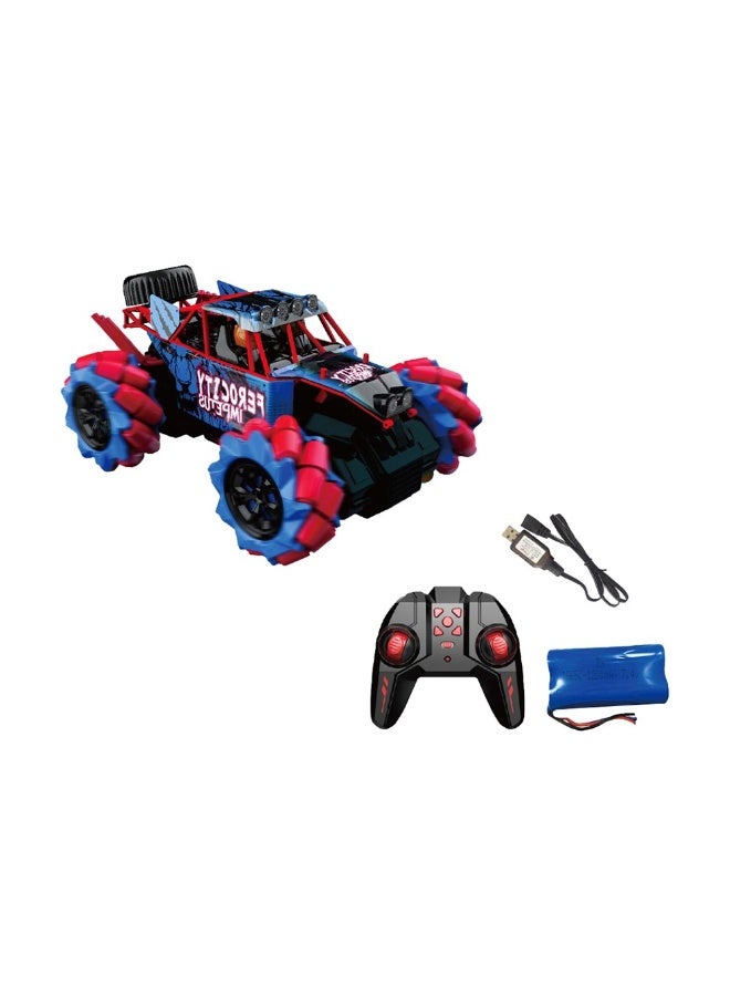 Crazon High Speed Drift 4Wd 2.4 GHz RC Off-Road Car (1:18, Blue) - Image 1