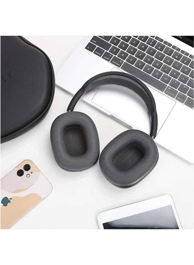 Sakulight Ear Cushions for AirPods Max Headphones Earpads Replacement Ear Pad Covers Earmuffs with Protein Leather, Memory Foam and Magnet Black - Image 4