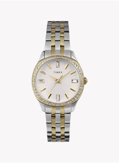 Timex Cushion Two-tone with Crystal Accents and Silver Dial TW2W17700 Women's Watch - pzsku/Z34E6EB93121981329FE8Z/45/_/1729503744/919c5a3b-2d55-4255-b205-3b72be6dd0ab