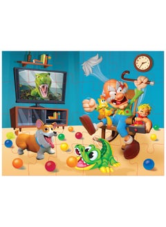 Goliath Goliath Grumpy Grandpa Game - Flip The Channel Before Grandpa Flips His Lid - Ages 4 and Up, 2-5 Players - Includes a 24-Piece Puzzle  - Image 3