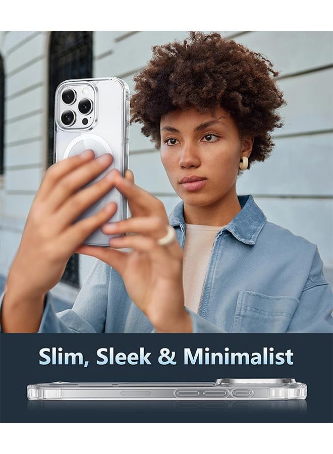 واي جيه غطاء حماية ايفون 16 برو ماكس مع ماج سيف - شفاف 1 قطعة - Image 5