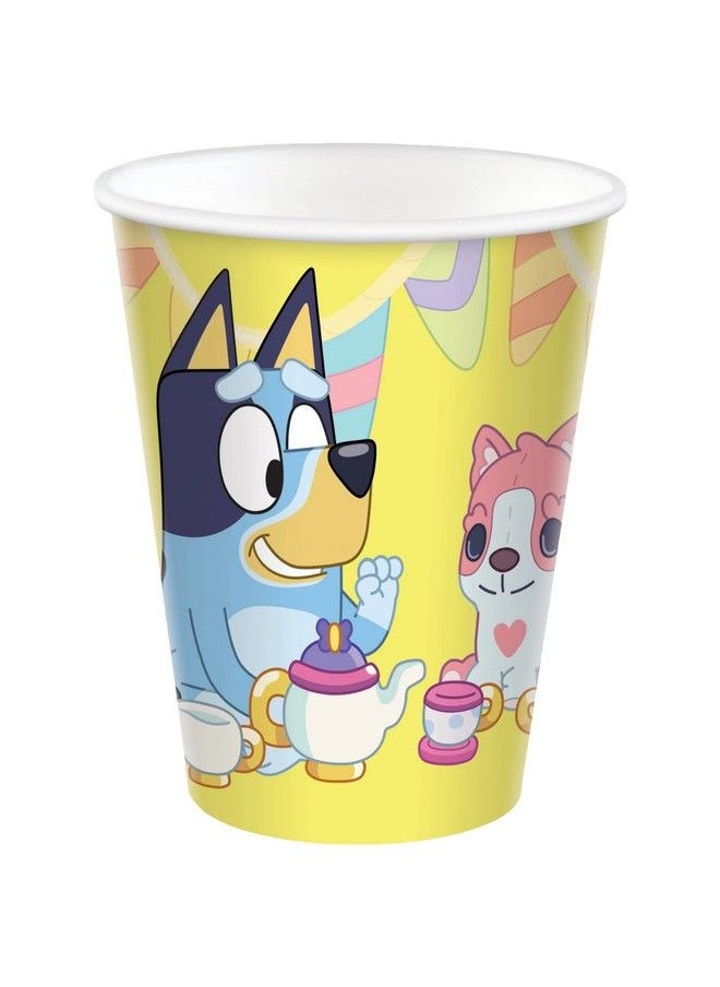 Amscan - Bluey Party Supplies Pack Serves 16: Bluey Birthday Party Supplies Bluey Plates Napkins Cups And Table Cover With Birthday Candles (Bundle For 16) - Image 1