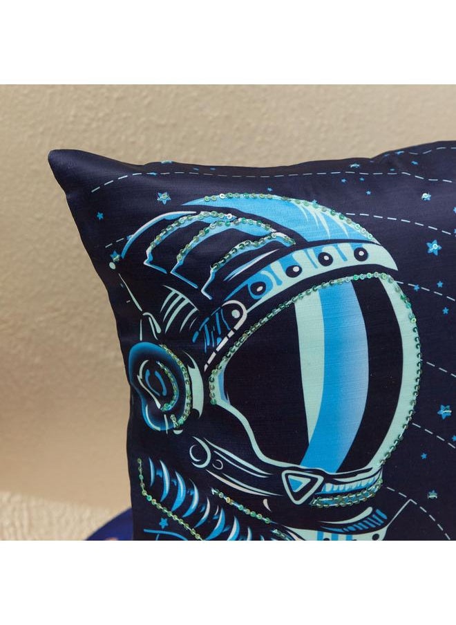 Satin Astronaut Embellished Cushion Cover 40X40 Cm - pzsku/Z34E720CF2E4792D90661Z/45/_/1720281327/b44640a1-5417-48d4-9e71-8419b60bd220