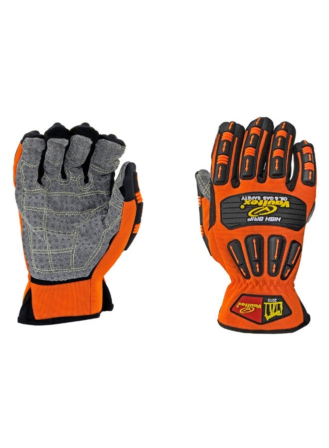 Vaultex Vaultex NEW Microfibre Impact resistance gloves Shell Color Orange, Size XL, 1Pair/Pack  - Image 3