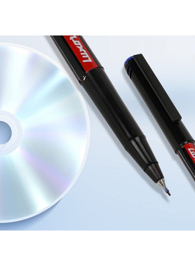 Luxor Extra Fine CD/DVD/OHP Marker - Pack of 10, Blue Colour - Image 2