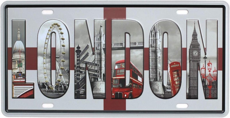 SUMIK London Vintage Metal Tin Sign - Image 1