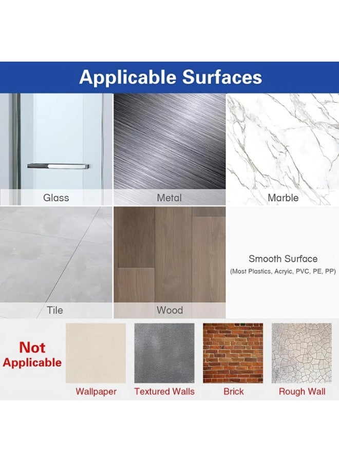 سبيس شوب شريط لاصق قوي من النايلون اللاصق للاستخدام المنزلي والمكتبي  شريط مزدوج الجوانب للتثبيت على الحائط والتنظيم والتأمين  25 مم  2 متر  25 مم  أسود  2 متر - Image 5