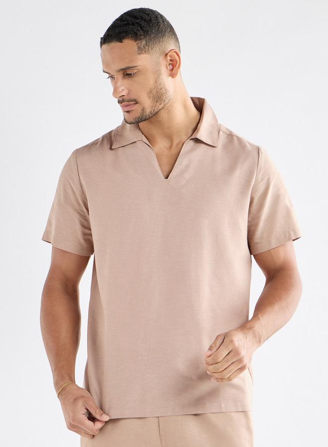 سبلاش فيڤ قميص سادة بأكمام قصيرة - Image 1