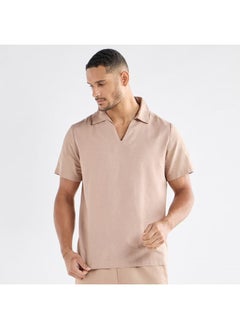Solid Shirt with Short Sleeves