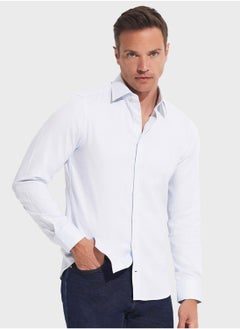JUNE Textured Slim Fit Shirt  - Image 1
